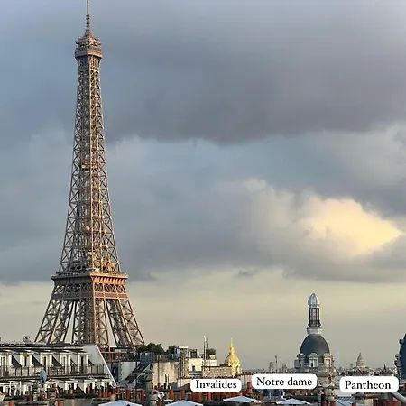Luxury Penthouse Rooftoop Eiffel Tower View - Em02 アパート *